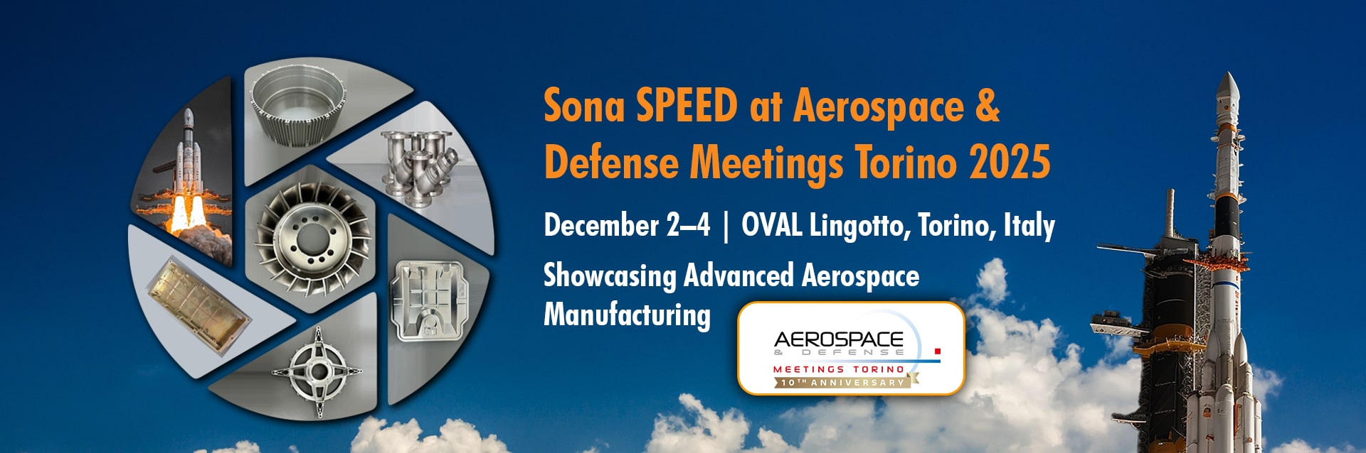 Sona SPEED at Aerospace & Defense Meetings Torino 2025